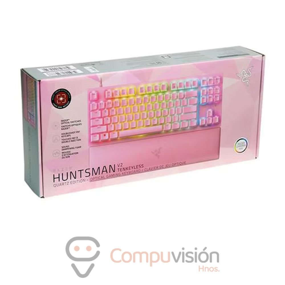 Razer Huntsman Mini teclado óptico con interruptor de clic óptico 60% con  cable con retroiluminación RGB Chroma, teclas PBT, teclados mecánicos para