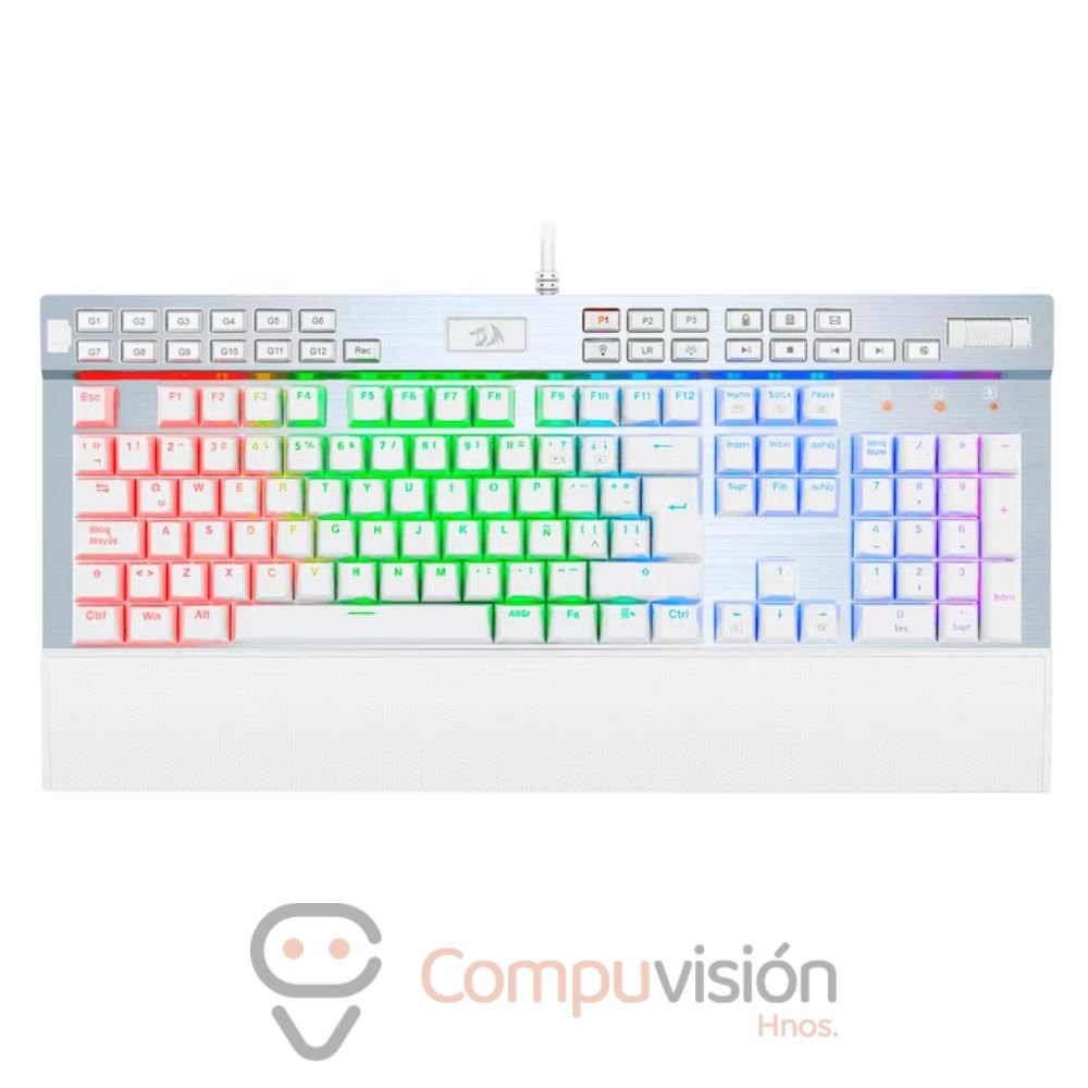 TECLADO REDRAGON K550W-SP YAMA WHITE SPAÑOL ESPAÑA OUTEMU SW PURPLE MK2