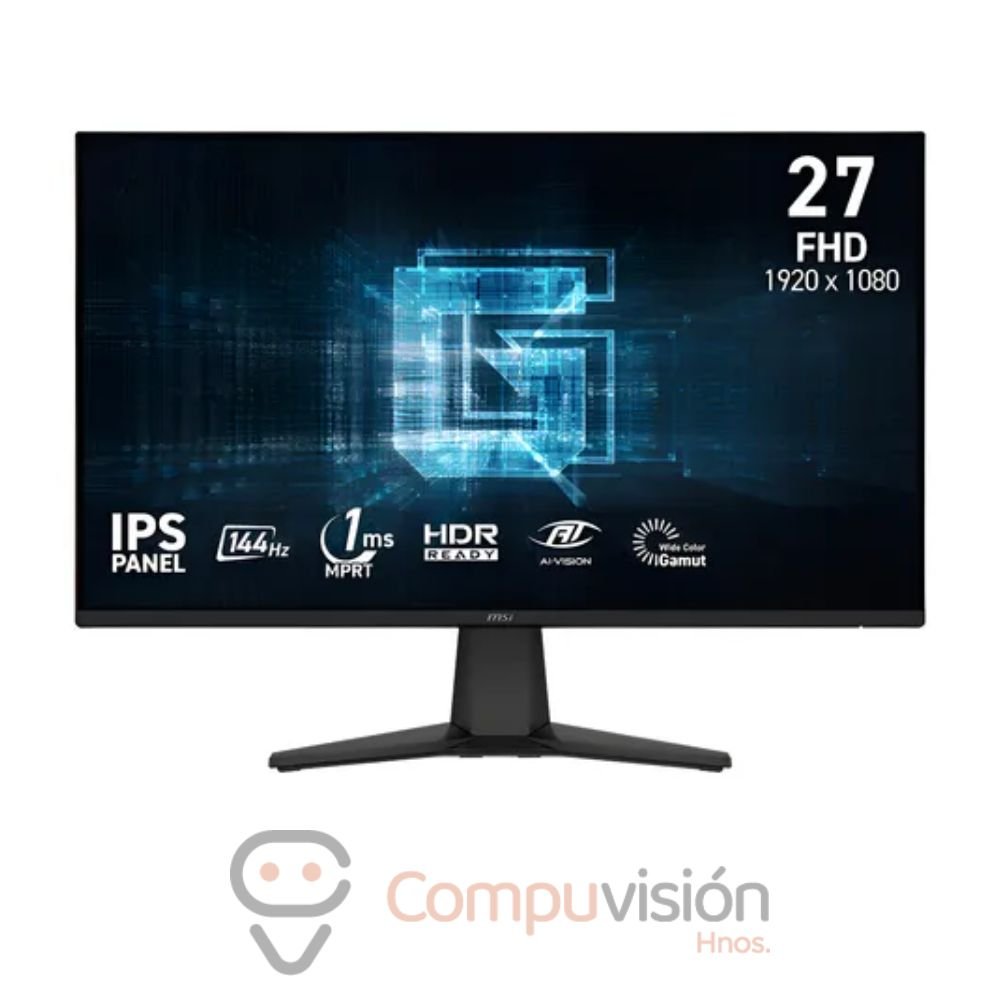 MONITOR MSI 27″ G275L E14 FHD 1920*1080 144HZ 1MS PLANO PANEL IPS HDMI – DP