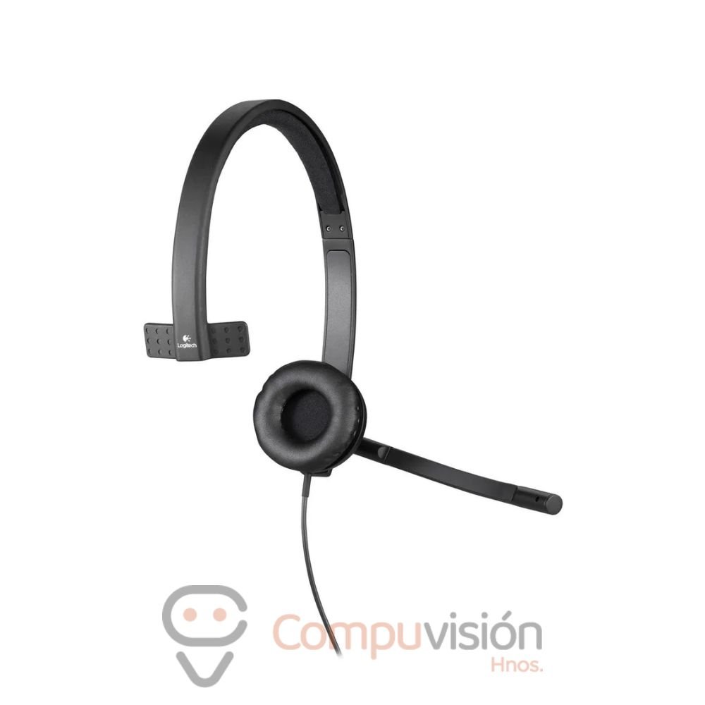 AUDÍFONO LOGITECH H570E MONO USB BLACK CON MICROFONO