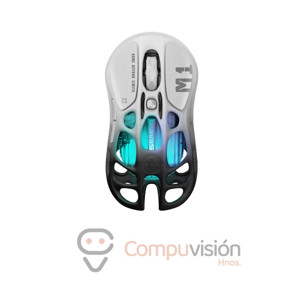 MOUSE GAMER GRAVASTAR MERCURY M1 PRO WIRELESS/INALAMBRICO GRADIENT BLACK