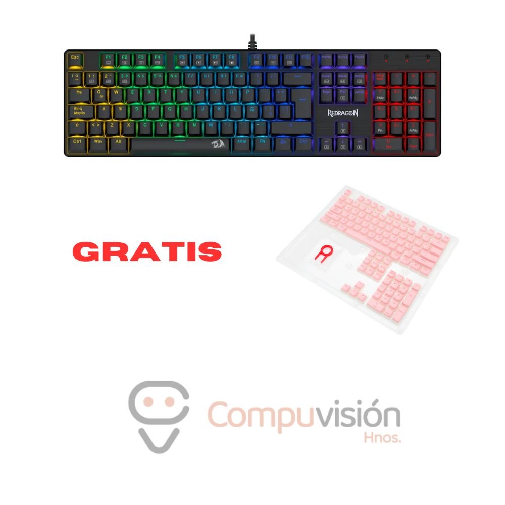 TECLADO GAMER REDRAGON SINDRI K671 ESPAÑOL-RED SWITCH CABLEADO