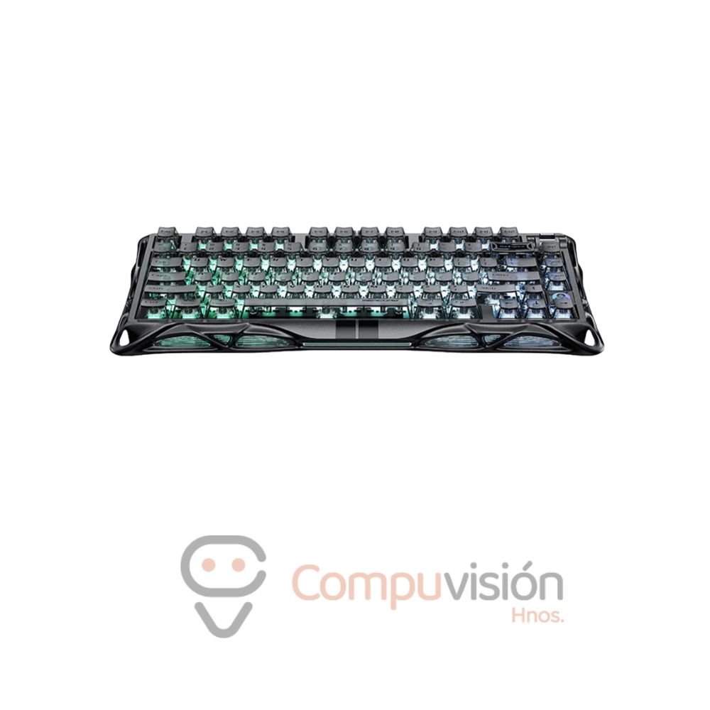 TECLADO GAMER GRAVASTAR MERCURY V75 75% STEALTH BLACK SWIT-MAGNETIC/MAGNETICO HALL EFFECT CABLE ENGLISH