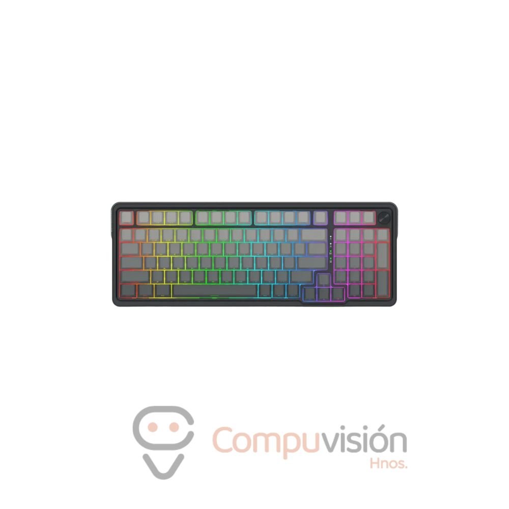 TECLADO GAMER REDRAGON EISA PRO SWITCH LEOPARD WIRED WIRELESS BT LED-RGB BLACK DEGRADADO