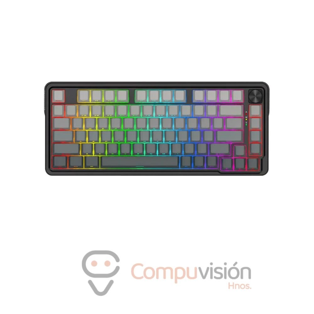 TECLADO GAMER REDRAGON UCAL PRO K673SP-RGB-PRO WIRELESS BLACK DEGRADED 75% SWITCH VERDE MENTA ENGLISH