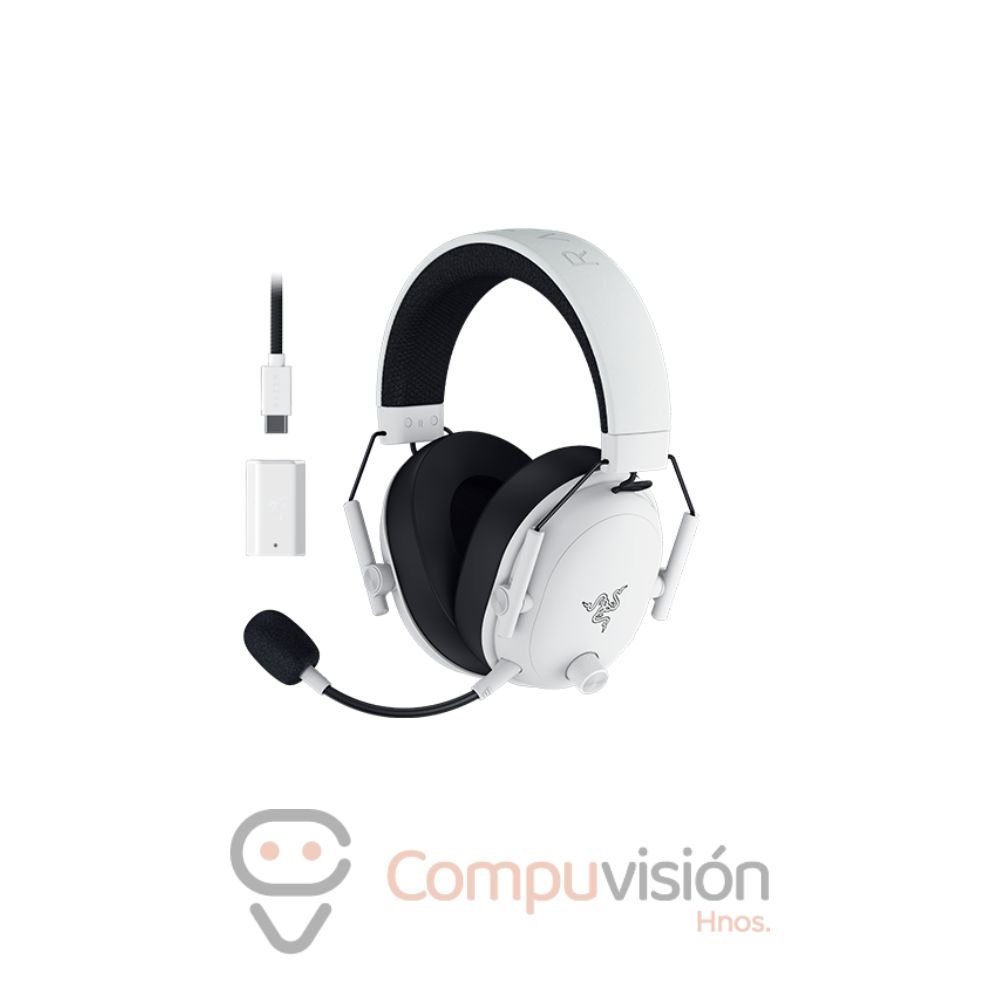 AUDIFONO GAMER RAZER BLACKSHARK V3, WIRELESS/INALAMBRICO BT BLANCO THX