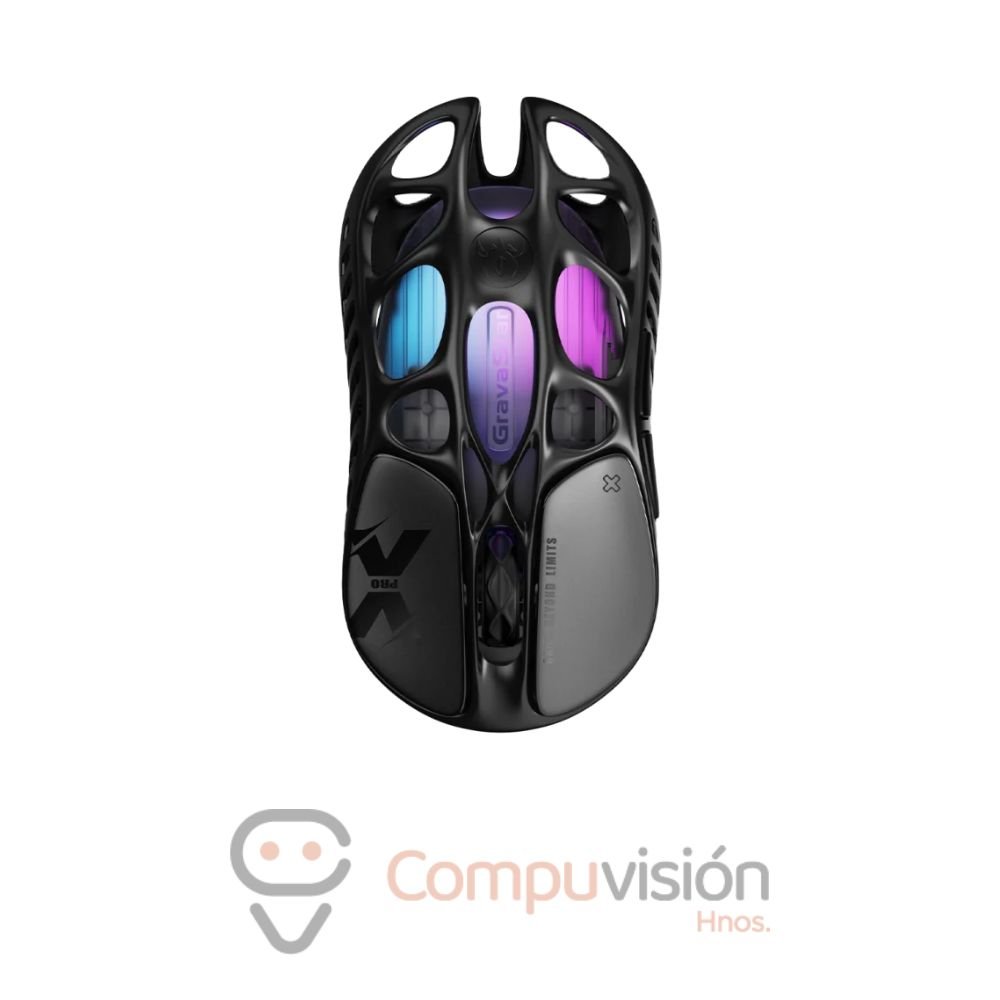 MOUSE GAMER GRAVASTAR MERCURY X PRO, WIRELESS  GALAXY BLACK, 8000 HZ 32000 DPI