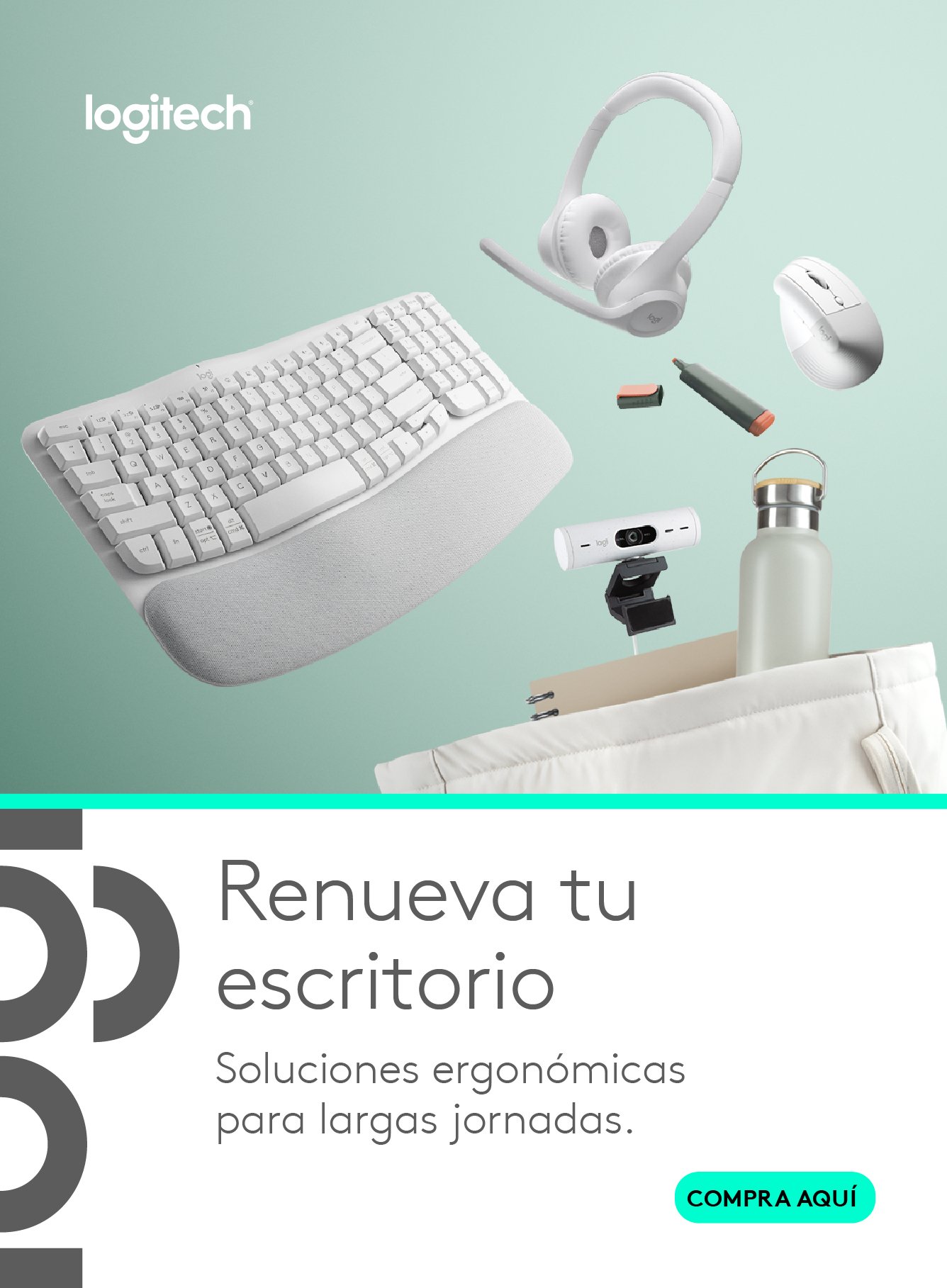 LOGITECH ERGONOMICO 