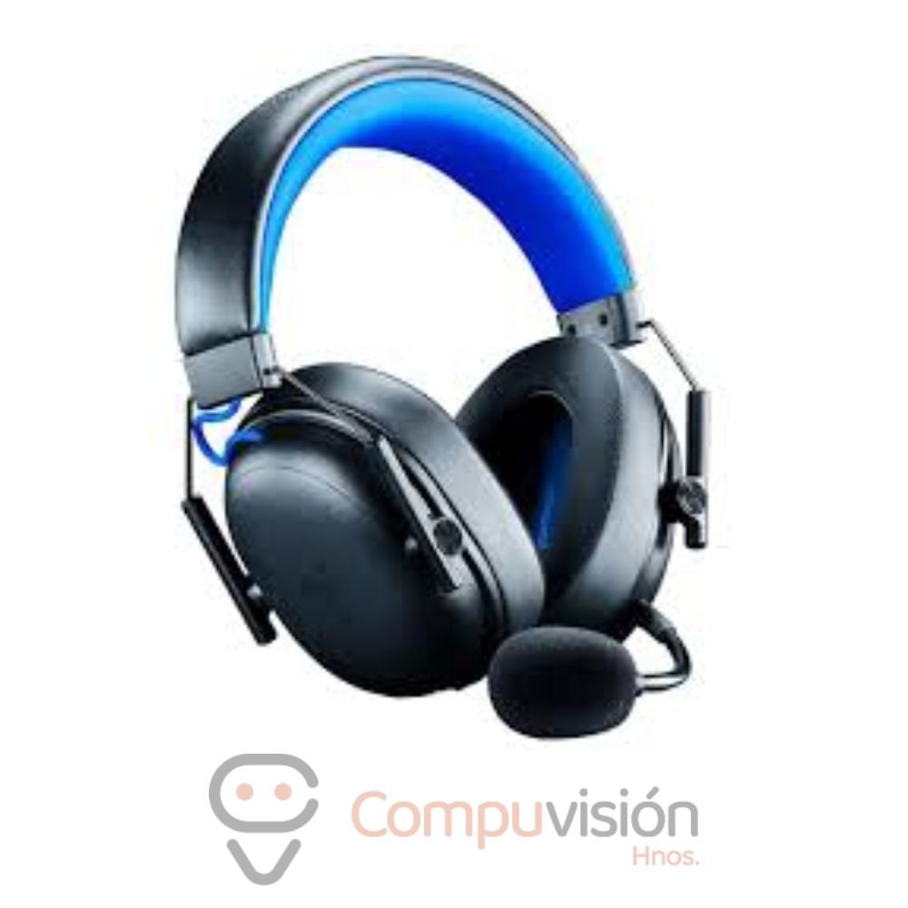 AUDIFONO GAMER RAZER BLACKSHARK V3 X HYPERSPEED FOR PLAYSTATION BLACK/AZUL 7.1 WIRELESS/BT