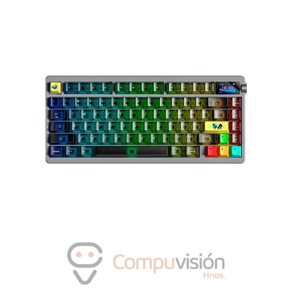 TECLADO GAMER AULA NOVA75 75% WIRELESS BLACK-DREAM SAKURA SWITCH ENGLISH