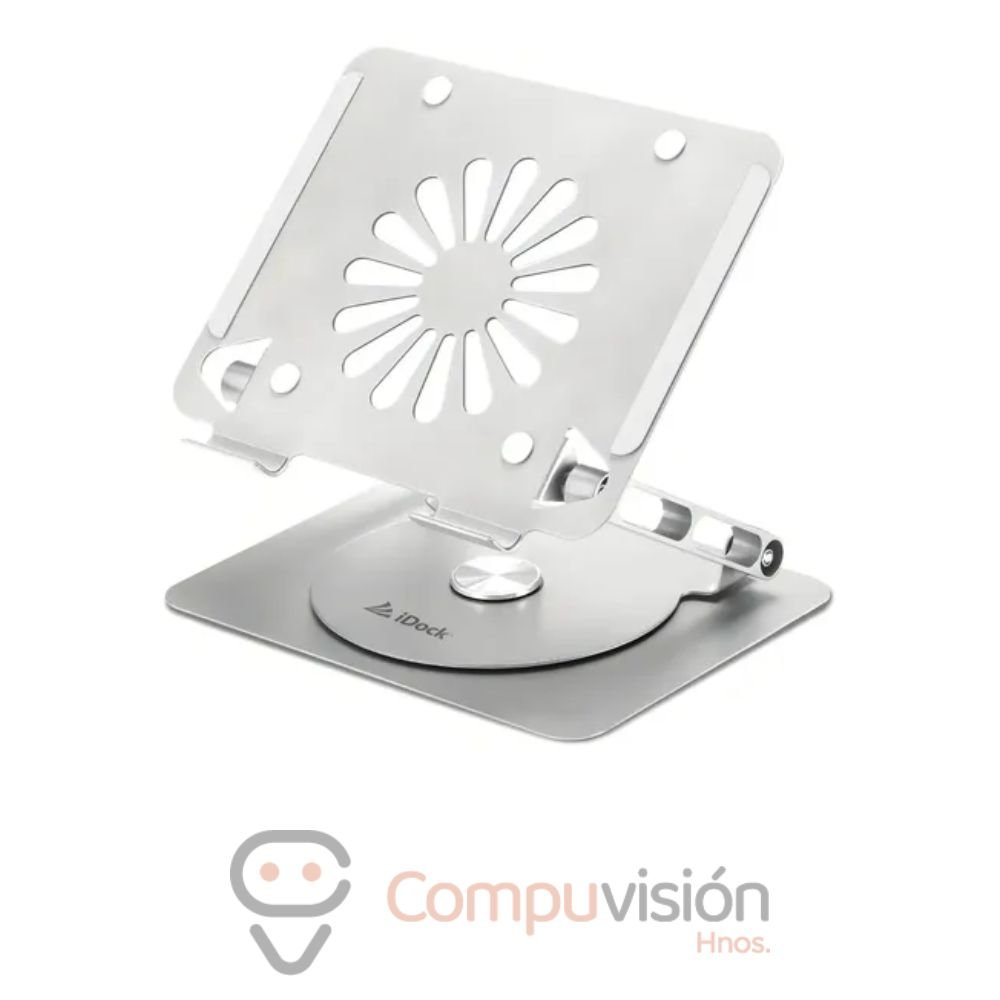 COOLER/STAND PARA LAPTOP IDOCK GALAXY I60 360° SIN VENTILADOR ALUMINIO