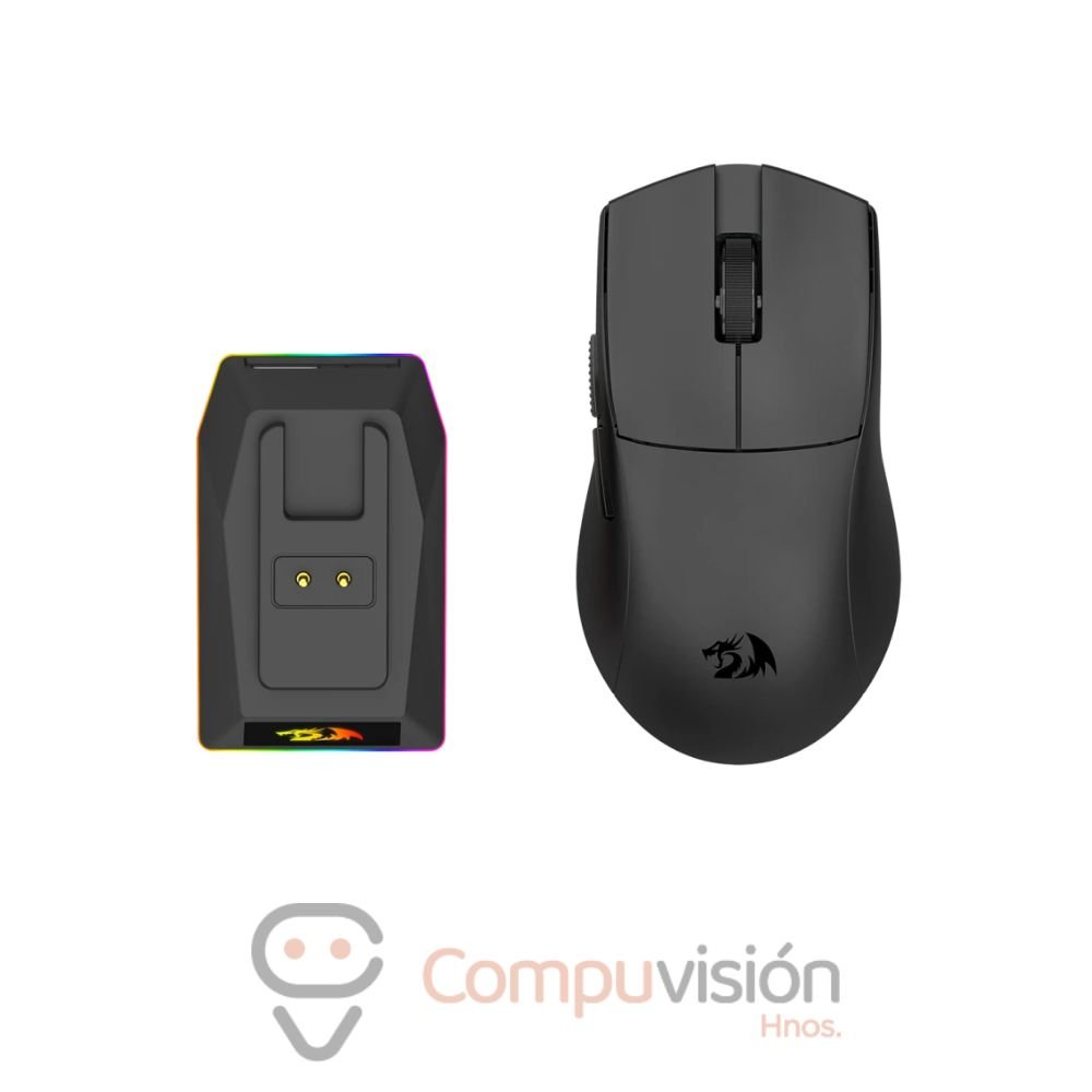 MOUSE GAMER REDRAGON K1NG M999 ULTRA BLACK CON BASE DE CARGA