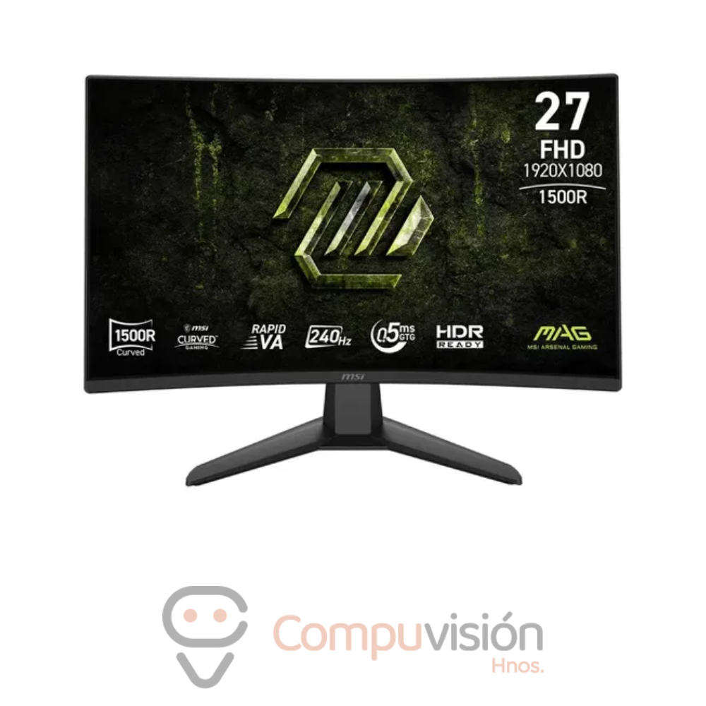 MONITOR MSI «MAG 274CF X24 FHD 240HZ CURVO 0.5MS RAPID VA, 2HDMI/1DP