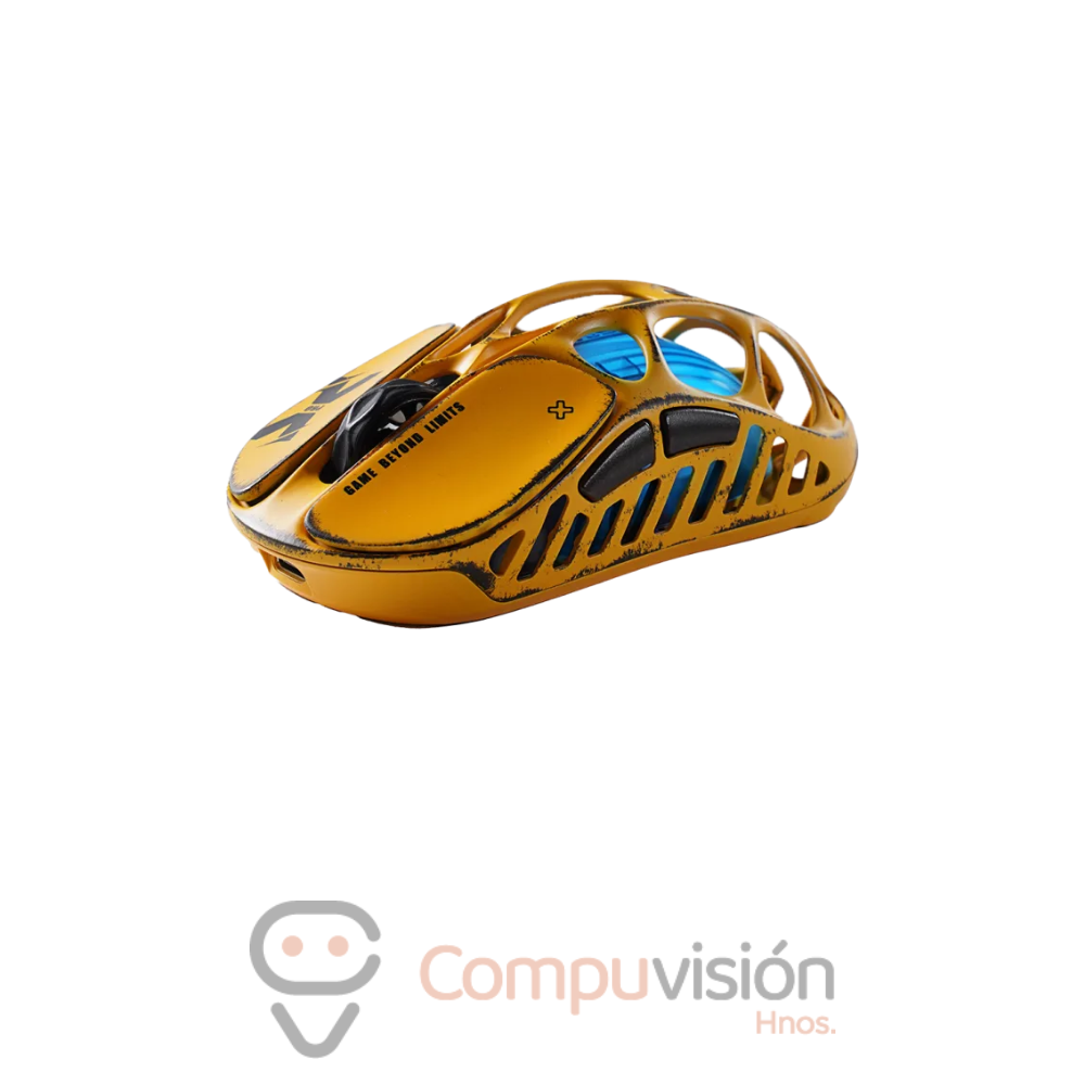 MOUSE GAMER GRAVASTAR MERCURY XPRO WIRELESS 8K DONGLE BATTLE WORN YELLOW EDICIÓN ES