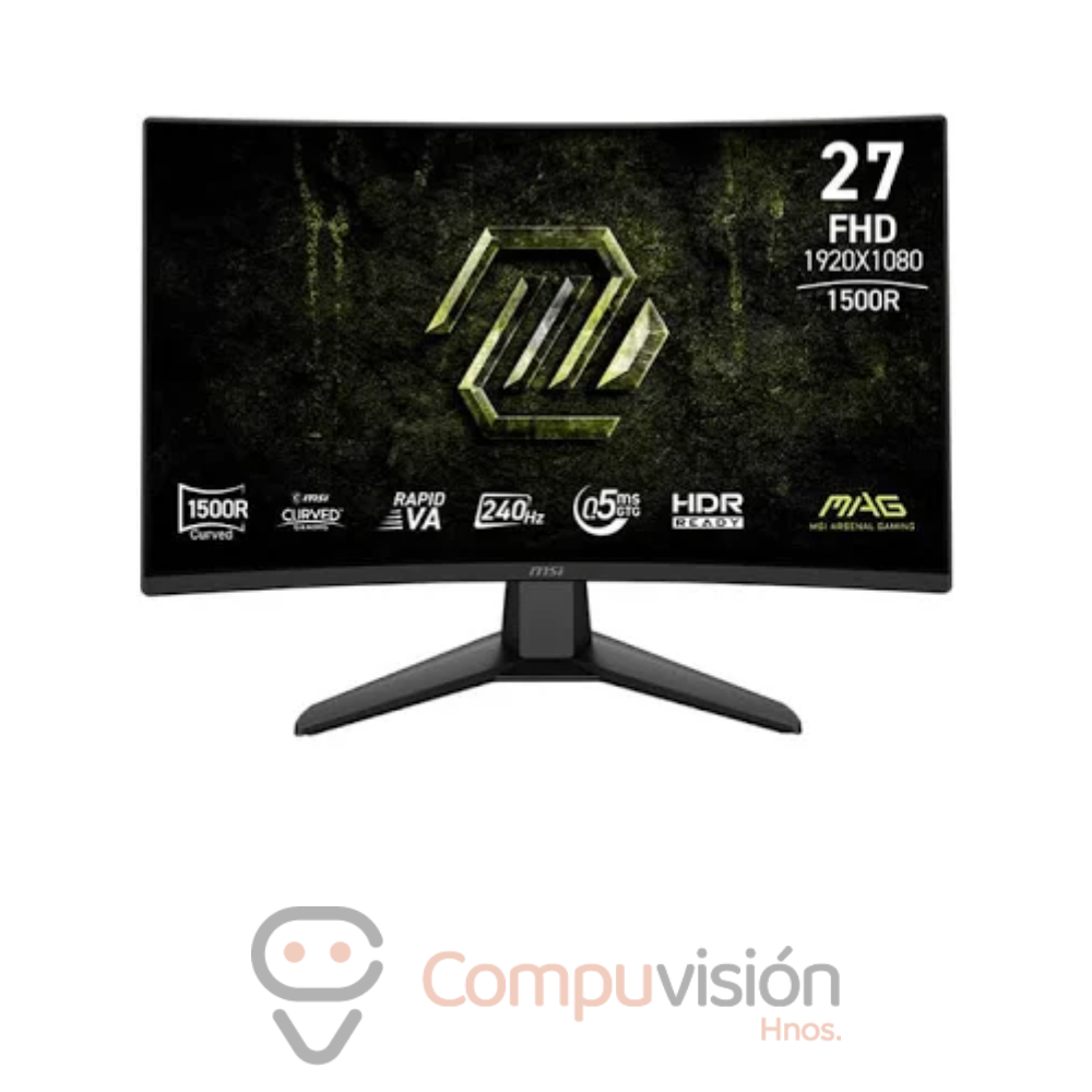 MONITOR MSI «MAG 274CF X24 FHD 240HZ CURVO 0.5MS RAPID VA, 2HDMI/1DP